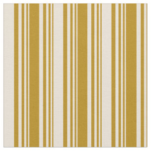 Donkere Goldenrod en biskegelkleurig strips Stof