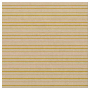 Donkere Goldenrod en Tan Stripes Stof