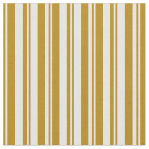Donkere Goldenrod en witte streped/Lined Pattern Stof