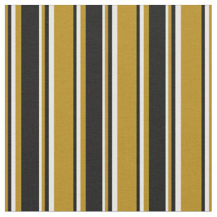 Donkere Goldenrod, zwart en wit gekleurd patroon Stof