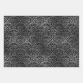 Donkere Gothic Grunge Pattern Inpakpapier Vel (Voorkant 2)