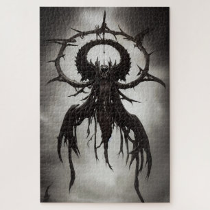 Donkere Gothic Horror Art: Donkere mannen Legpuzzel