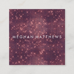 Donkere Gothic Sparkle Beauty Stylist Vierkante Visitekaartje
