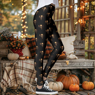 Donkere Gothische Schedels Menselijk Zwart Trio We Leggings