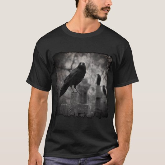 Donkere gotische kraaien t-shirt (Voorkant)
