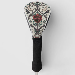 Donkere Gotische Roos Patroon (1) Golfheadcover