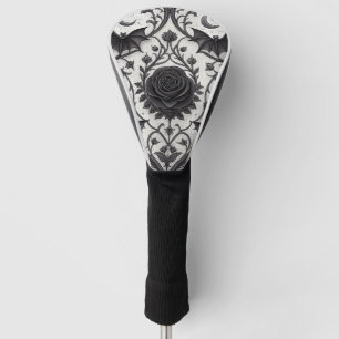 Donkere Gotische Roos Patroon (3) Golfheadcover
