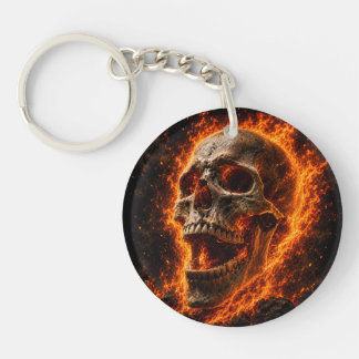 Donkere Gotische Schedel Sleutelhanger, Horror & F Sleutelhanger