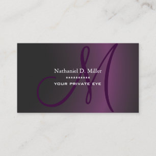 Donkere gradiënt paars/Zelf maken Visitekaartje