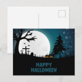 Donkere Griezeldonkerhuis Halloween Feest Uitnodig Uitnodiging Briefkaart (Voorkant / Achterkant)