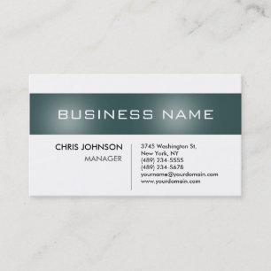 Donkere grijze streep wit Visitekaartje