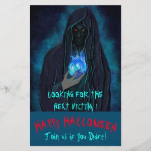 Donkere Grim Reaper Halloween Feest Uitnodigings F Flyer