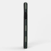 Donkere groene checkboard Case-Mate iPhone case (Achterkant/rechts)