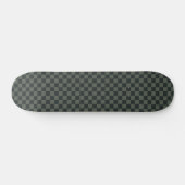 Donkere groene checkboard skateboard (Horizontaal)
