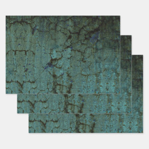 , donkere, groene, donkergroene bovenbouw inpakpapier vel