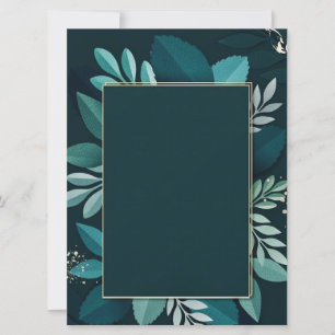 Donkere Groene Elegante kaart