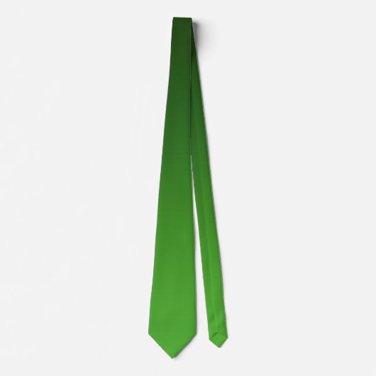 Donkere groene en lichte groene gradiënt Ombre Stropdas (Voorkant)
