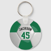 Donkere groene en witte Sleutelhanger van het Team (Voorkant)