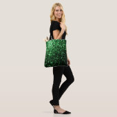 Donkere groene faux sparters draagtas (Op model)