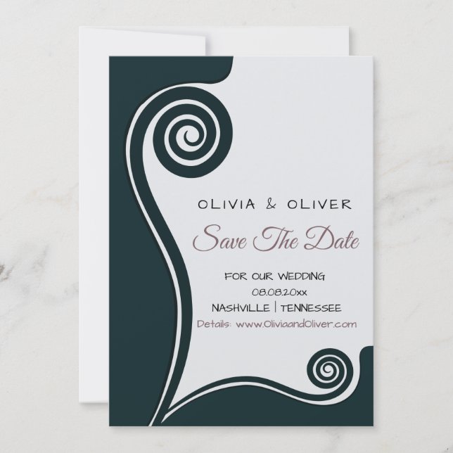 Donkere groene Koru - nieuw begin - bespaar onze d (Voorkant)