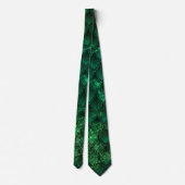 Donkere groene ombre en sparkles Drakenschalen Stropdas (Achterkant)