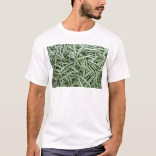 Donkere groene strijkbonen t-shirt