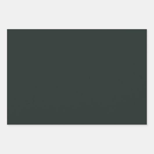 Donkere, groene, vaste kleur met Oerwoud Inpakpapier Vel (Voorkant)