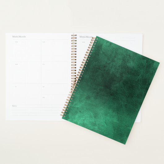 Donkere grunge - groen planner (Display)