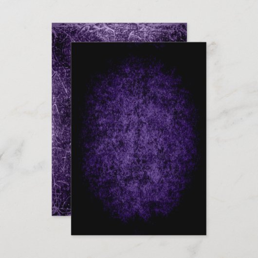 Donkere Grunge Textuur Paars - Toned het Ontwerp v Kaart (Voorkant / Achterkant)