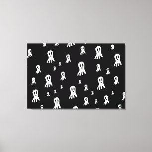 Donkere Halloween Geesten Canvas Afdruk