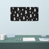 Donkere Halloween Geesten  Spandoek (Beurs)