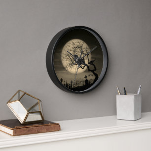 Donkere Halloween Raaf Gotische Wandklok