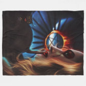 Donkere heks fleece deken (Voorkant (Horizontaal))