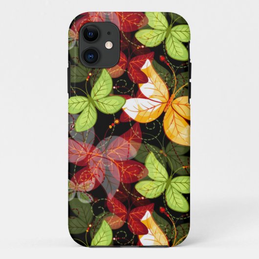 Donkere herfstpatroon Case-Mate iPhone case (Achterkant)