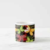 Donkere herfstpatroon espresso kop (Voorkant)