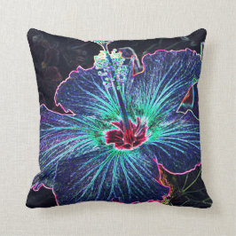 Donkere Hibiscus Kussen