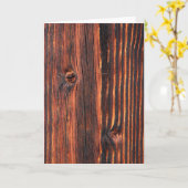 Donkere houtbordtextuur kaart (Gele Bloem)