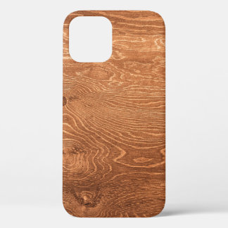 Donkere houtextextuur backaardhout, textuur, tafel iPhone 12 hoesje