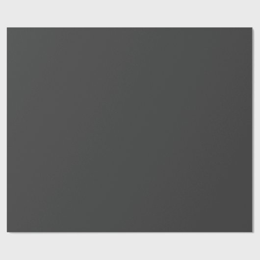 Donkere houtskool, vaste kleur cadeaupapier (Vlak)