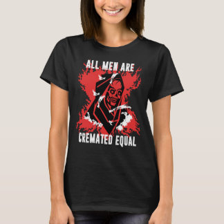 Donkere Humor Alle Mannen Gecreeerde Equal Gothic  T-shirt
