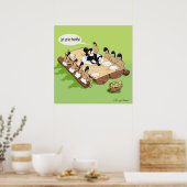 Donkere Humor Grappige Native Amerikaanse Thanksgi Poster (Keuken)