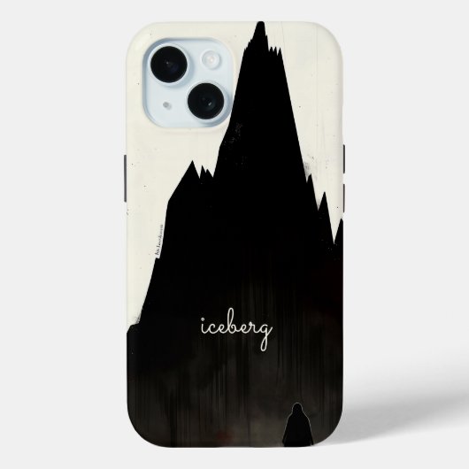 Donkere ijsberg Case-Mate iPhone case (Achterkant)