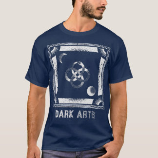 Donkere illustraties occult kunstwerk en symbolen t-shirt