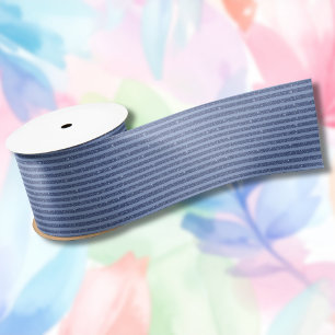 Donkere Indigo Glitter Stijl Horizontale Strepen Lint