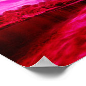 Donkere infraroodwatervlakte geschilderd met elekt poster (Hoek)