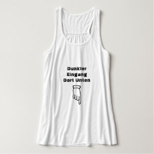 Donkere ingang daar beneden in het Duits Tanktop