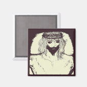 Donkere Jezus zal de wereld redden en de wereld af Magneet (Voorkant / Achterkant)