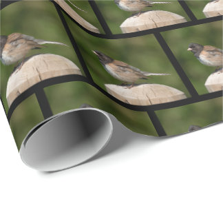 Donkere Junco - Kunstzinnige Vogel fotografie Cadeaupapier