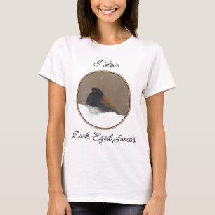 Donkere Junco-schilderijen - originele vogelkunst T-shirt