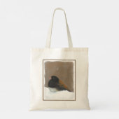 Donkere Junco-schilderijen - originele vogelkunst Tote Bag (Achterkant)